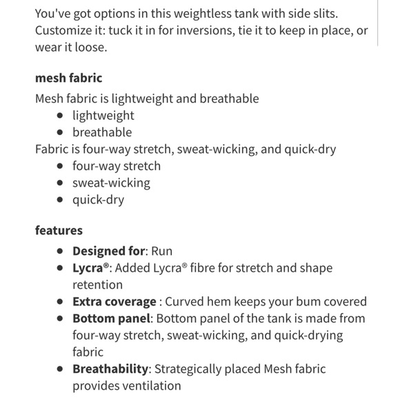 Lululemon Twist & Train Tank in Black Mesh - Picture 5 of 15